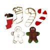 Christmas Stainless Steel Biscuit Cutter Mold Gingerbread Man Christmas Socks Cutting Mold Party Baking Supplies Pastry Making