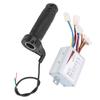 48V 500W Brush Controller Short Cable Thumb Throttle Grip Electric Bicycle Handlebar Set