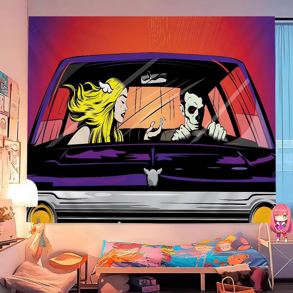 BBLINK182 Band Hippie Wall Hanging Tapestries Bohemian Wall Tapestries Mandala INS Home Decor