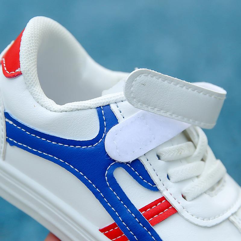 Children's Sports Shoes Spring Shoes Girls Shoes Student Non-slip Shoes Boys Leather Casual Sneakers White Shoes
