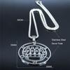 Stainless Steel Lucifer Sigil Necklace Baphomet Stamp Jewelry PAIMON Key Satanic Gothic N3521S03