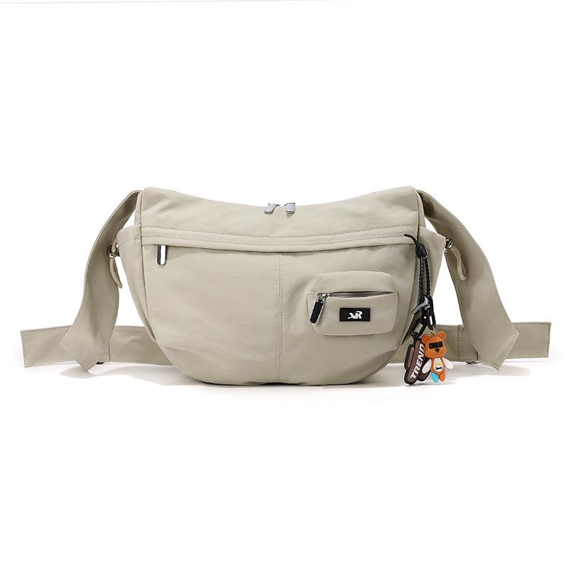 Versatile Large Capacity Nylon Crossbody Bag for Female Students – Lightweight Dumpling Shoulder Bag