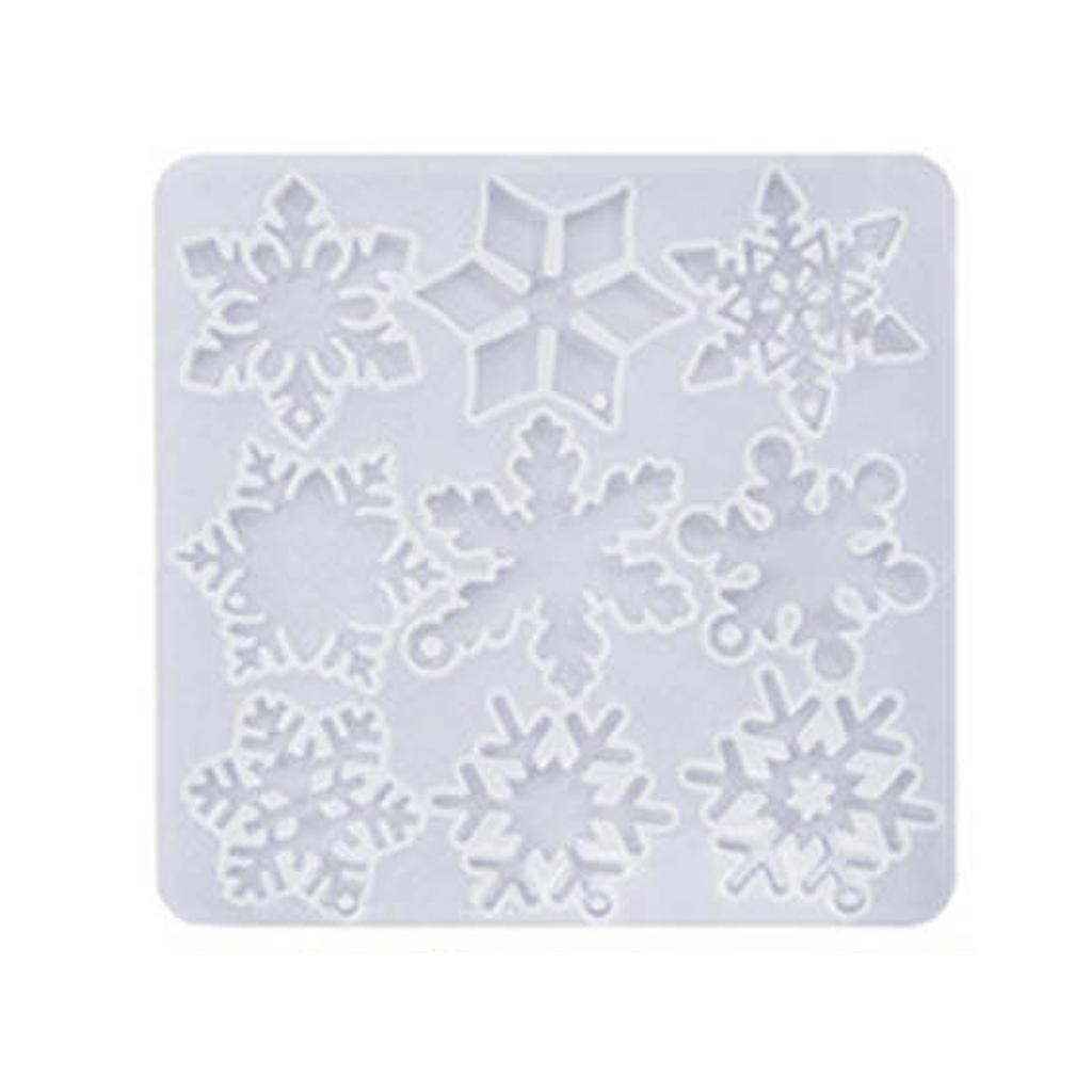 Ohrring Anhänger Silikonform DIY Weihnachtsanhänger Kristall Epoxidharz Schmuckherstellung Formen Handgefertigte Schlüsselanhängerform