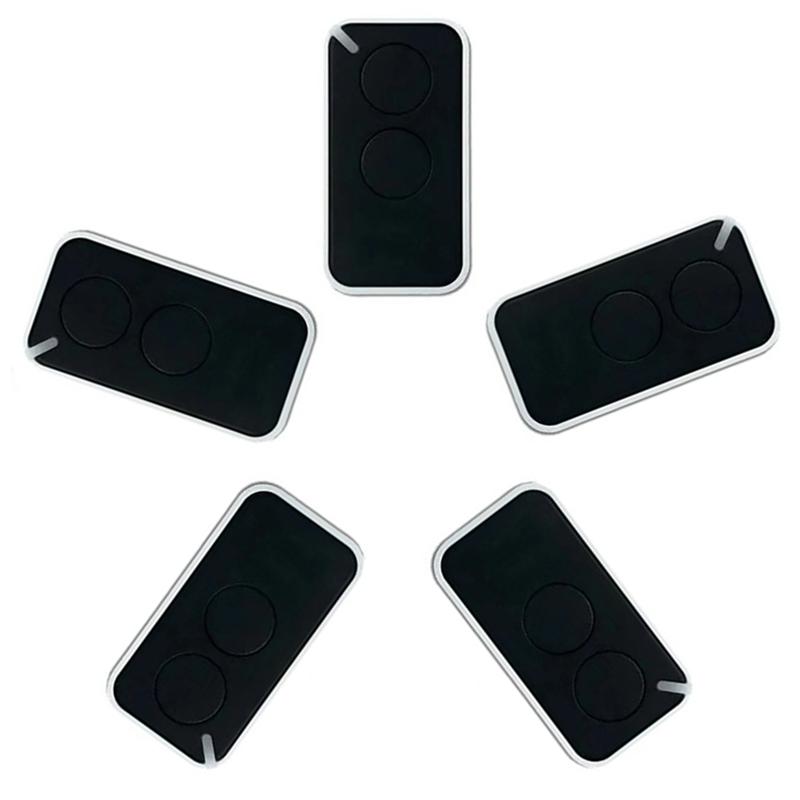 

5Pcs For NICE Universal Garage Remote Control 433.92Mhz 2-Channel Rolling Code чорний