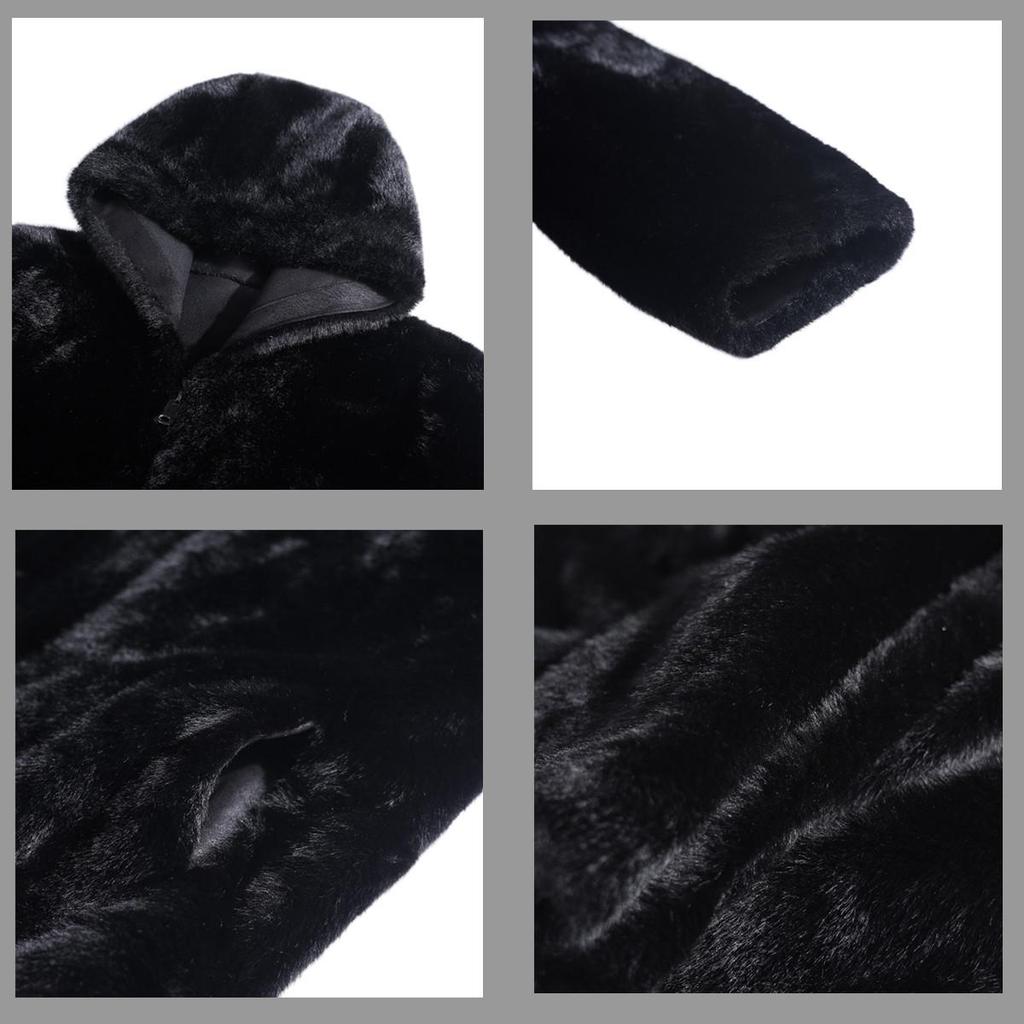 Men's Short Winter Coat: High-Quality Lambskin & Fur with Stand Collar, Imitation Mink Fur, Thickened for Warmth