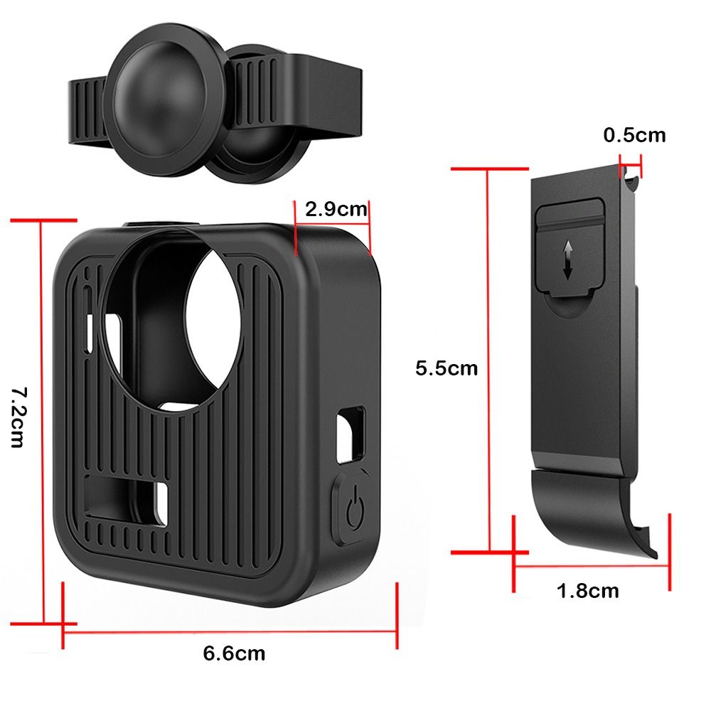 Shockproof Lens Cover Sleeve Anti-Scratch Soft Shell for GoPro Max2 Camera Accessories