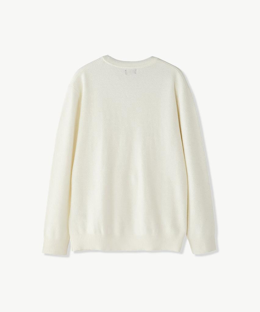 STCO Modified Knit Round Knit Ivory (Basic Fit)_Sktva01Nsi