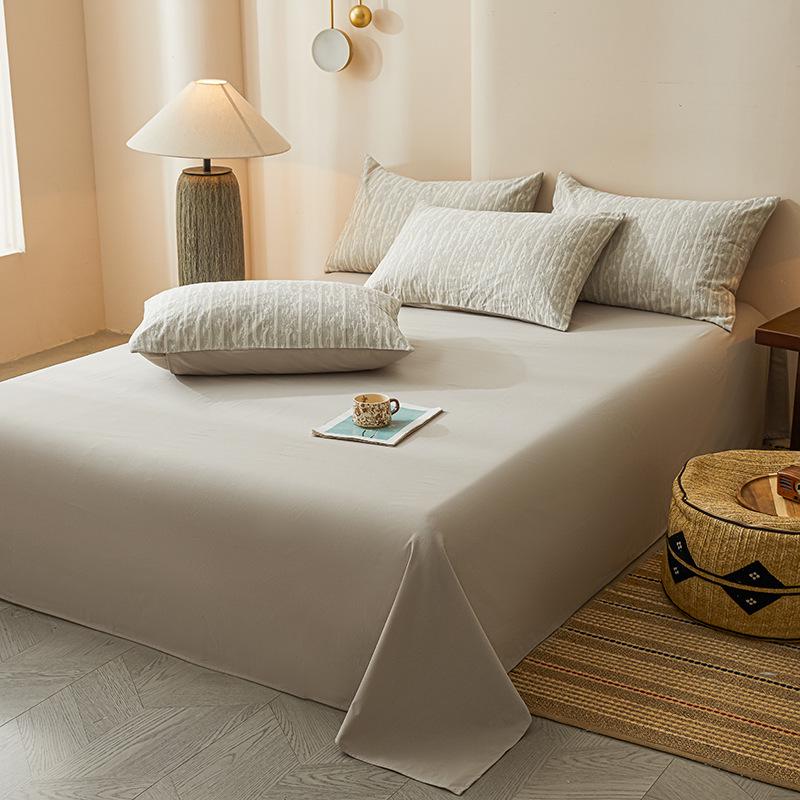 2025 Style Pure Cotton Double Gauze Flannel Bedding Set - Winter Duvet Cover and Bed Sheet, 100% Cotton