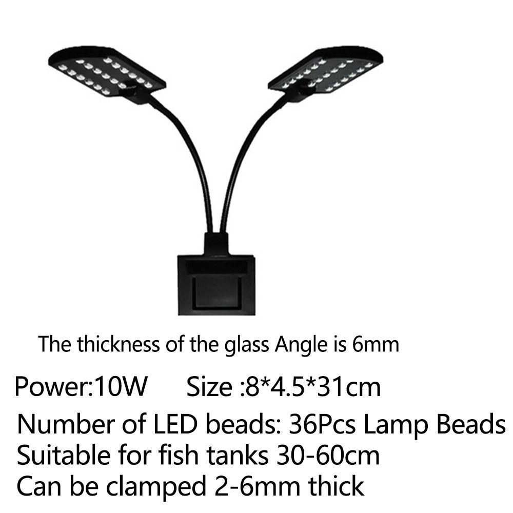 Flexible Bendable Fish Tank Clip Lamp White Light Fish Tank Light LED Aquarium Light  Aquarium