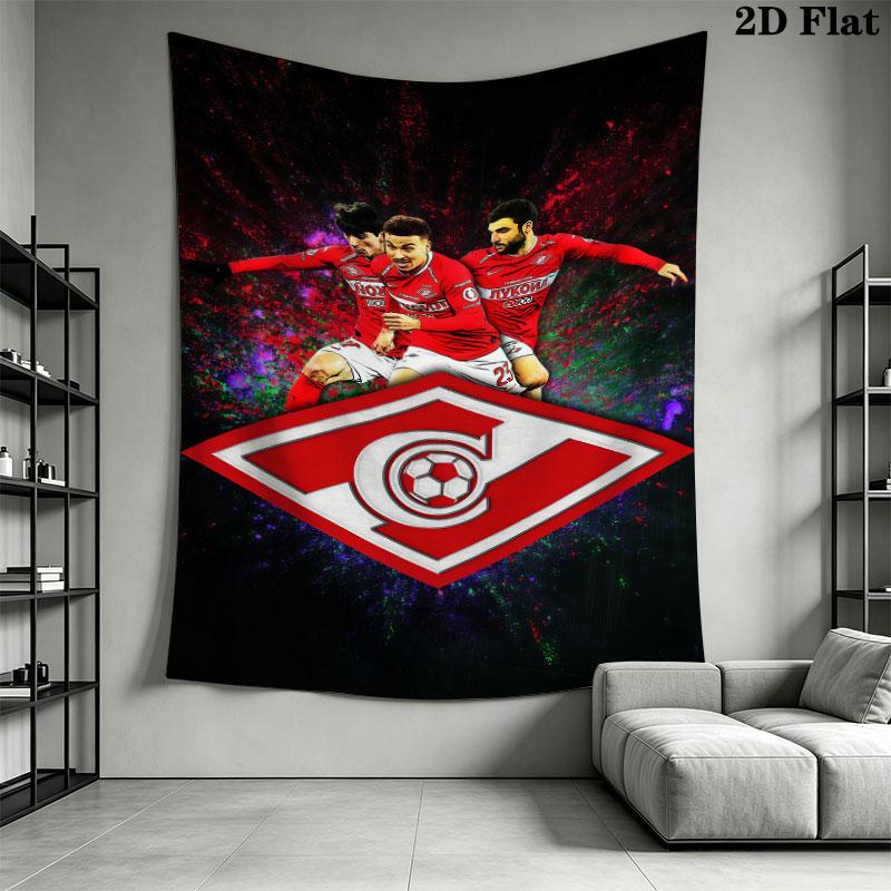 Spartak Moscow Pride Wall Hanging Printed Fabric Blanket Decorative Tapestries for Bedroom Living Room Home Decor