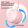 D5 Fashionable New Neck Hanging Fan Type C Rechargeable Mini Bladeless 3 Wind Modes Fan Portable Lazy Sports Outdoor Small Fan