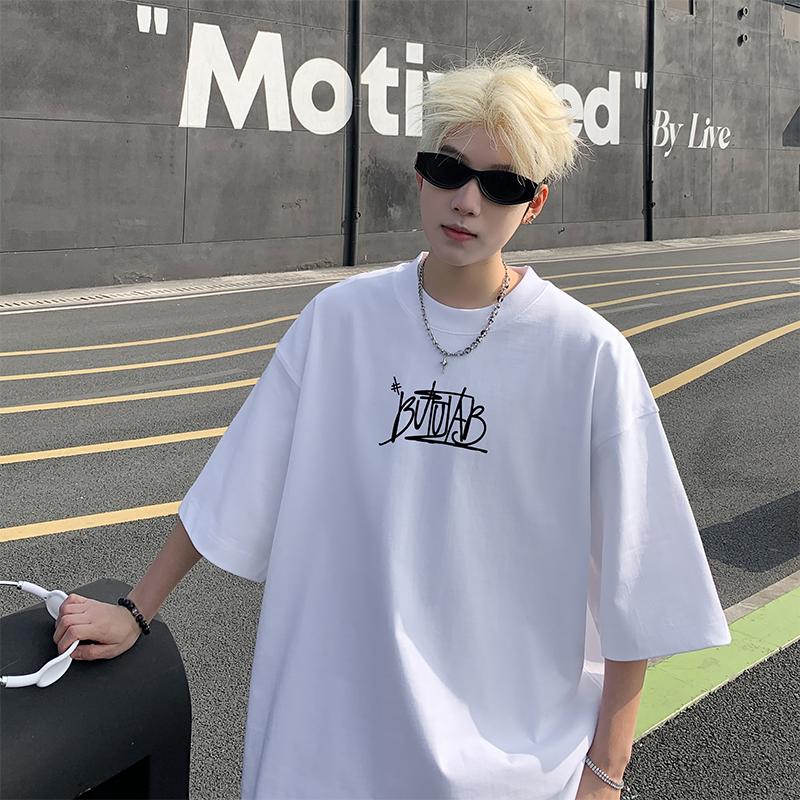 Unisexs Tshirts Oversized 3XL Casual Summer Wear White Cotton Tshirt for Unisex Letter Print Unisex Tee Shirts New Clothes Big Size