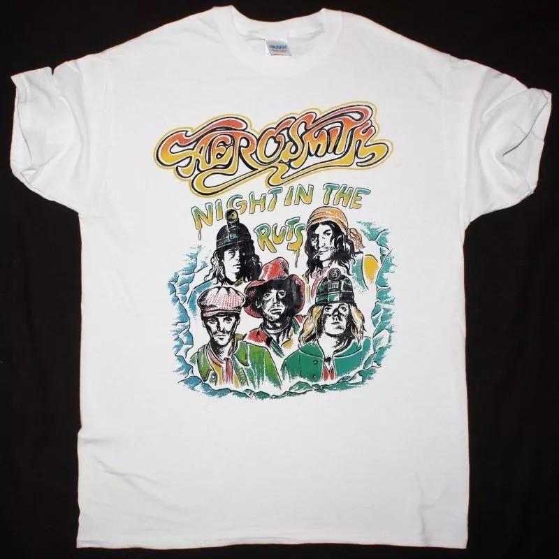 Новая футболка AEROSMITH NIGHT IN THE RUTS TOUR Подарок для фанатов Унисекс S-5XL Футболка NW02_294 Унисекс Футболка XXL