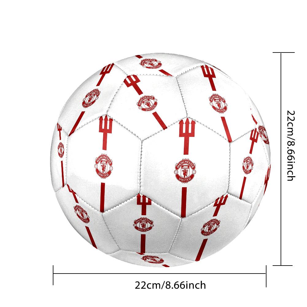 Man Utd footballSoccer Ball Colorful All Ages Machine Stitched PVC Competition Ready Durable High-Bounce