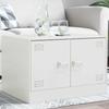 VidaXL Coffee Table White 67x50x44 Cm Steel, Side Table, Living Room Table, Tea Table, End Table, Side Table, 841732