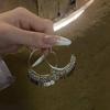 Silver needle multi-layer sequined fringed earrings fashion temperament high-end earrings niche fashion versatile earrings women