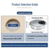 Zinc Alloy Desk Cable Hole Cover - Round Decorative Wire Pass-through for Office Desk
