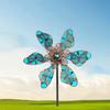Rotating Windmill Spinner Sculpture Luminous Effect Wind Rotator Gardening Plug  Courtyard