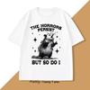 The Horrors Persist But So Do I Tshirt Retro Opossum Funny Unisextal Health Tshirt Unisex Unisex Street Oversized T Shirts Breathable