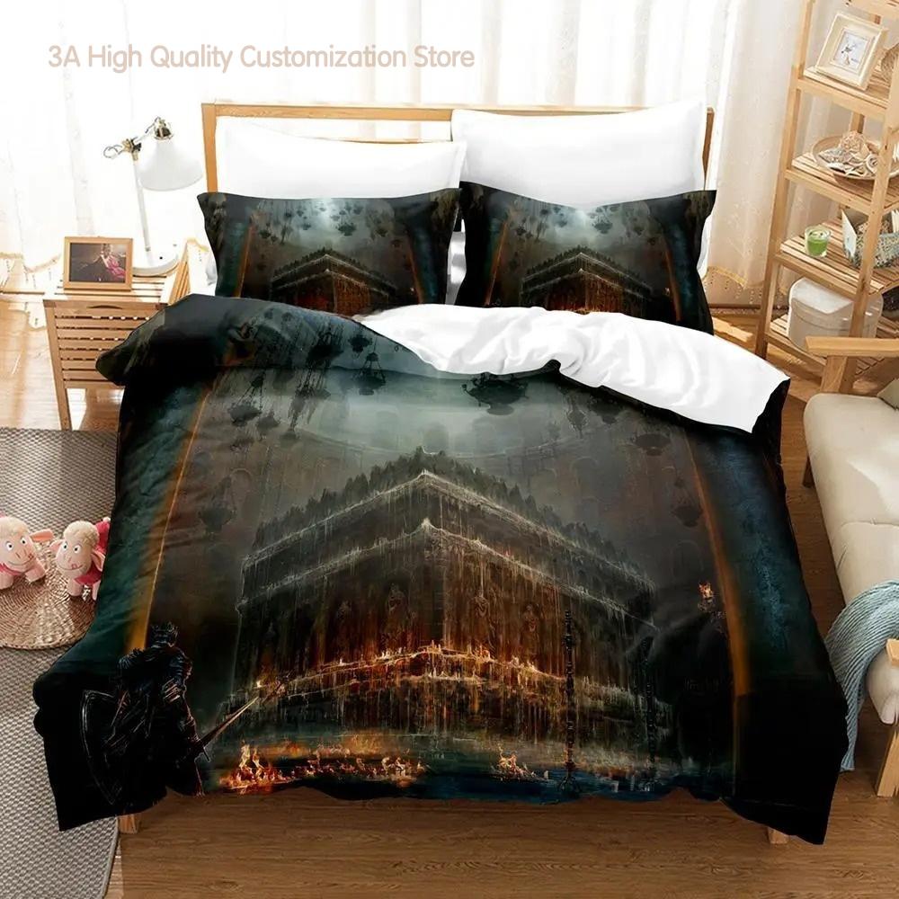 Dark Souls 3 Bedding Set Single Twin Full Queen King Size Bed Set Adult Boy Bedroom Duvetcover Sets 3D Print Anime Bed Sheet Set