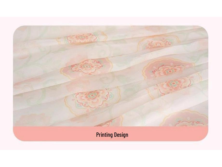 Girls' Summer 2026 Hanfu Dress: Chinese-Style Princess Skirt with Short Sleeves