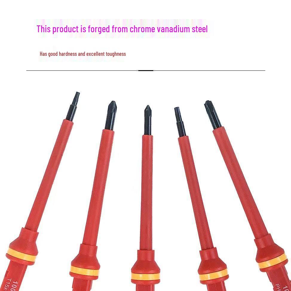 13-in-1 Insulated Electrician Screwdriver Set - Magnetic, High Voltage Resistant, Phillips & Flathead