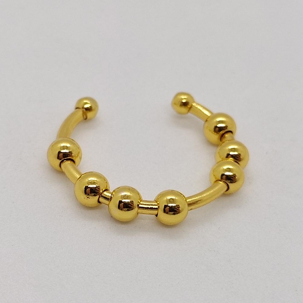 Stainless Steel Rotatable Anxiety Bead Ring