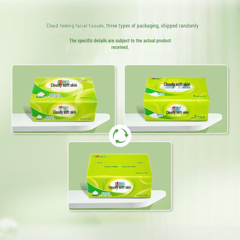 Heart-to-Heart Cloud Feel 3-Ply Facial Tissues