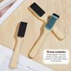 1Pcs Wooden Suede Sole Wire Shoe Brush with Protector Cover, Stainless Steel Brush Head Dance Shoes Cleaning Durable Tool