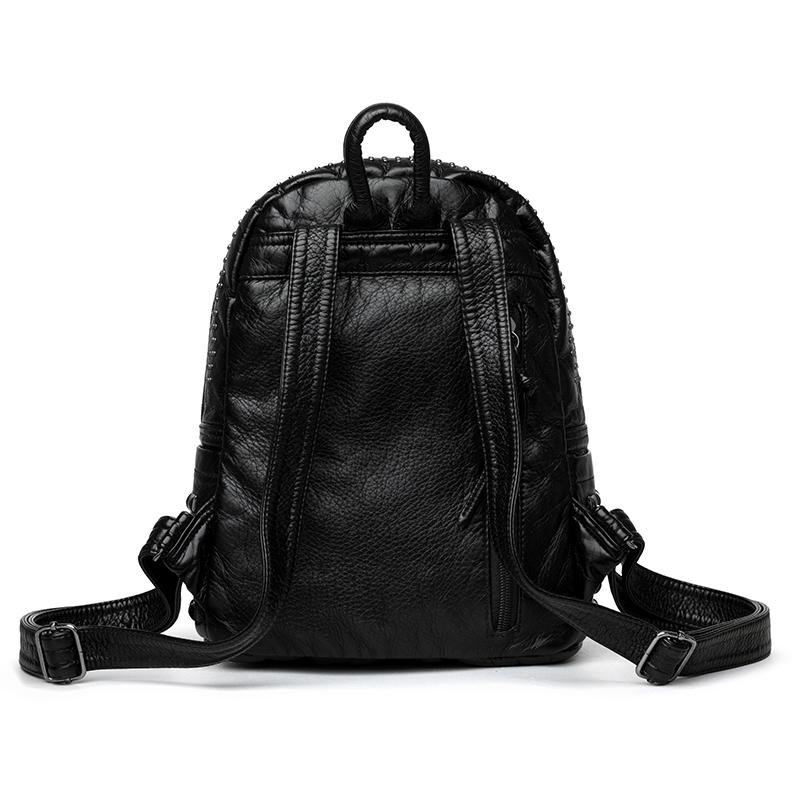 Rivet PU Backpack Women Travel Backpack