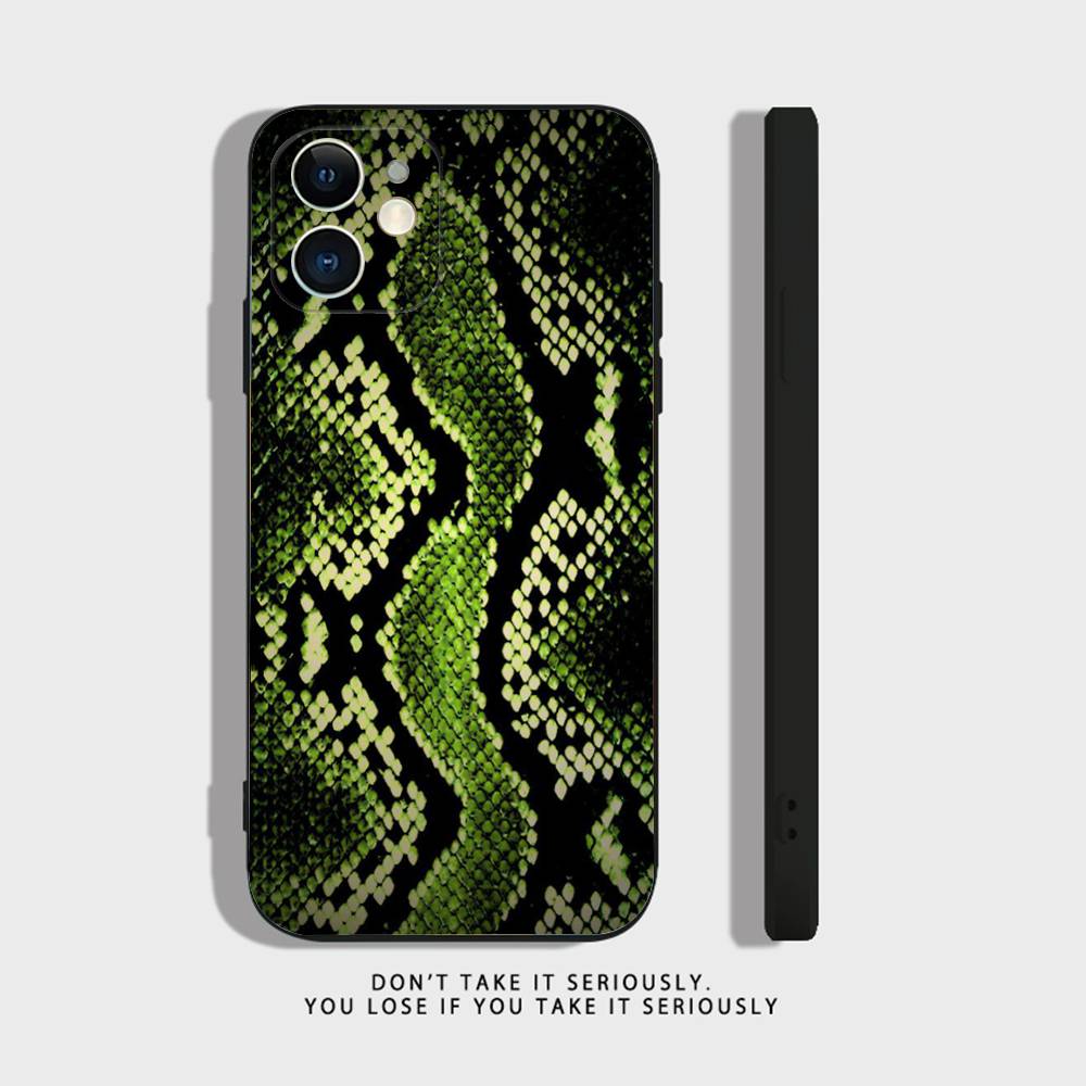 Luxury Chic Snake Phone Case For iPhone 16,15,14,13,12,11,Pro,X,XS,Max,XR,Plus,Mini Soft Silicone Black Shockproof TPU