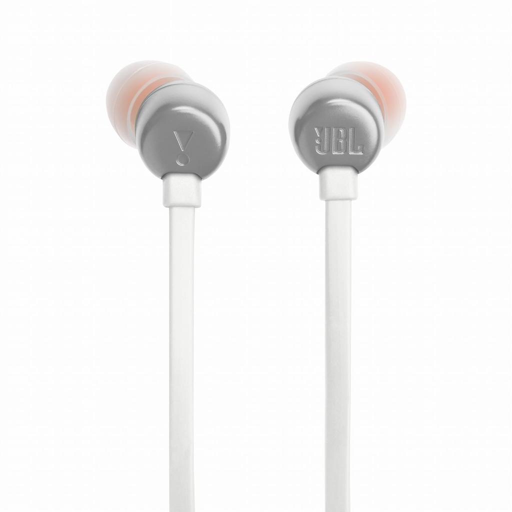 JBL TUNE310C Wired Earphones USB Type-C 96kHz/24bit DAC Call Microphone 3-Button Remote Flat Cable 9mm Dynamic Driver White
