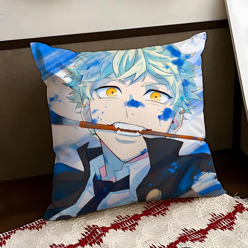 Blue PPeriod Cushion Cover Reversible Soft Durable Pillow Cover Home  Car MultiScene Use for Daily Comfort