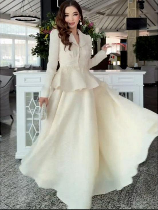 2025 Summer Trendy Coat & High-Waist Slimming Midi Skirt Set