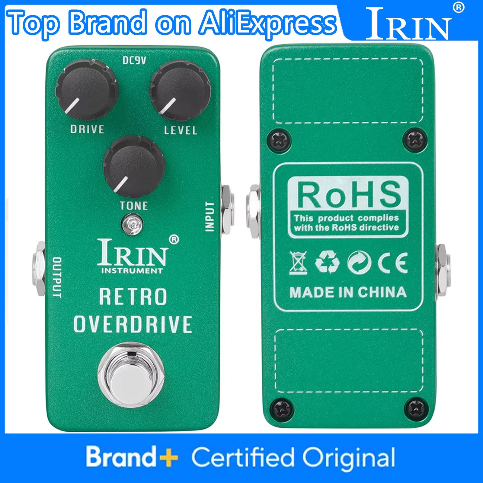 

IRIN RS-01 Retro Overdrive Pedal Guitar Effect Pedal With Soft Distortion Delay Effects Guitar Parts & Accessories True Bypass