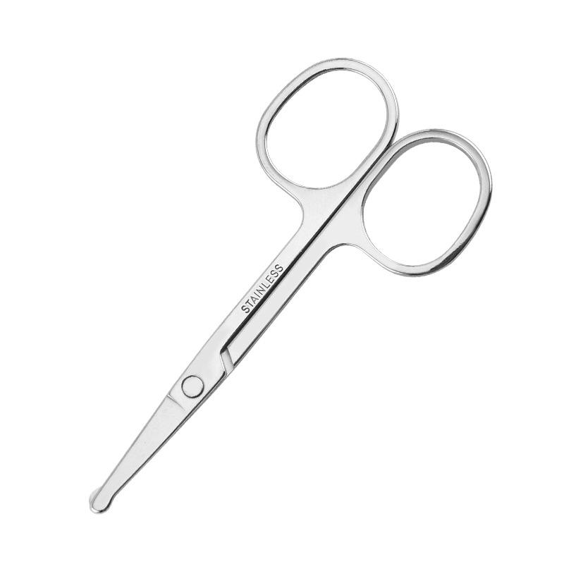 Stainless Steel Beauty Scissors Set with Pointed & Round Tips and Double Eyelid Tape