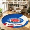 Round Rug Custom NameBlackburn Rovers Football Pattern Non Slip Carpet Home Floor Decor