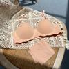 Damen kabelloser Push-Up nahtloser Halbschalen-BH für kleine Brüste