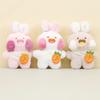 Adorable Plush Bunny Keychain Soft Stuffed Rabbit For Handbags And Backpacks