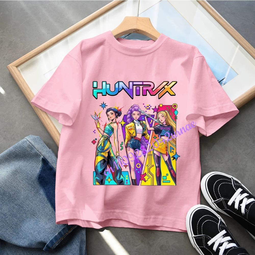 Baby Girls T Shirt Children's Clothing KPop Demon Hunters Fans Gifts Kids Clothes Fashion Casual Tops