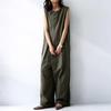 2024 Summer Japanese-Style Solid Color Sleeveless Women's Jumpsuit
