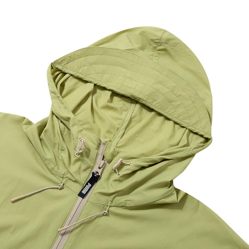 Puma Veste à capuche tissée décontractée légère Color Block Vestes Homme Vert 628370-89