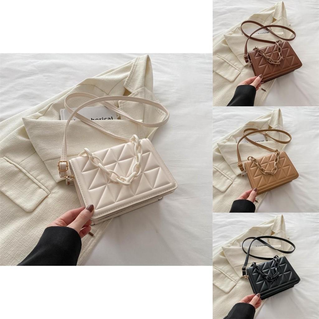 Elegant Simple Casual Crossbody Bag For Women 2024 Spring New Vintage Style
