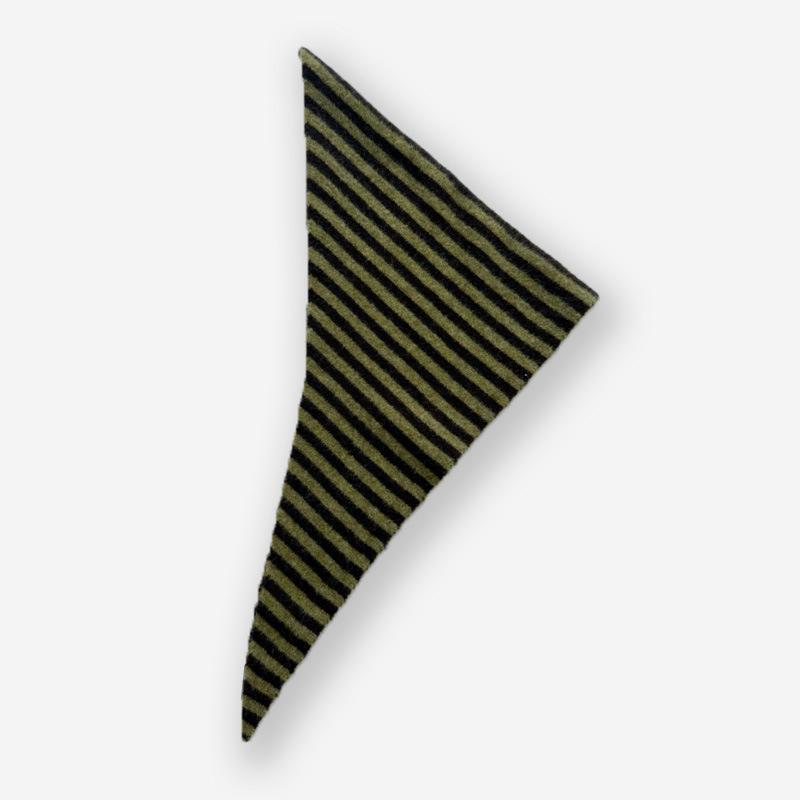 Women Wool Knitted Triangle Scarf Shawl For Winter Warm Soft Striped Triangle Bandana Lady Wool Scarves Poncho Stoles