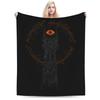 L-Lords Of The R-Rings Tower of Mordor Blanket Flannel Summer  Portable Super Warm Throw Blanket for Bed Bedroom Rug Piece