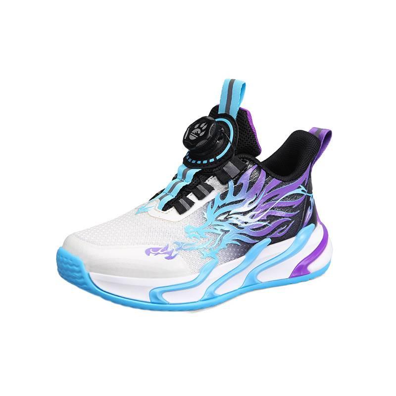 Children's sports shoes 2025 spring and autumn new mesh breathable non-slip lightweight rotating buckle casual boys running shoes tide
