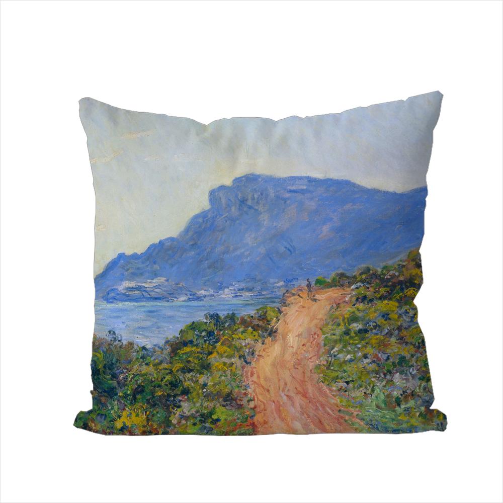 Claude Monet Art Pillow Case For Car Sofa Decorative Home Doublesided Print Plush Square Throw Pillow Cushion Cover