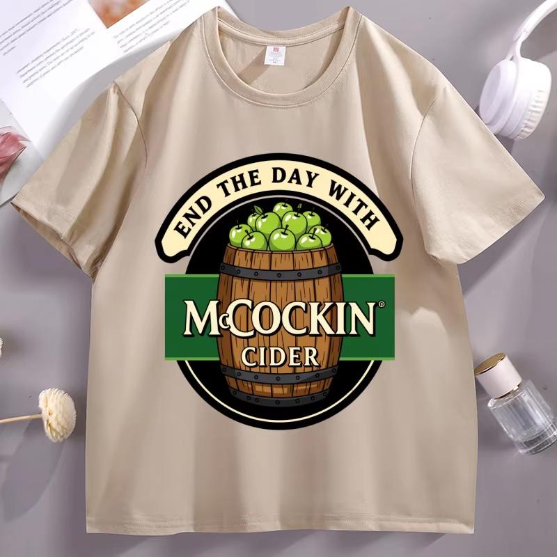 Funny Irish Cider St Patricks Day Humor TShirt O Neck Short Sleeve Top pure Cotton Tee Shirts Casual Printed Unisexs Tshirt S