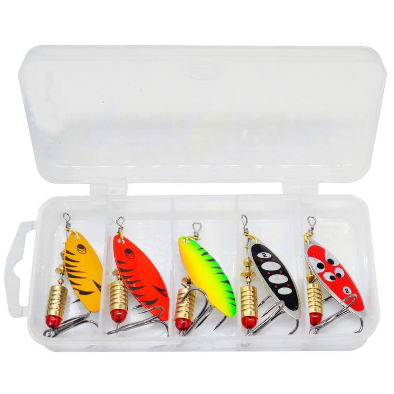 5-10pcsLure spinner with composite swivel7g Willow Leaf Sequin Metal Lure Bait for Trout Fishing
