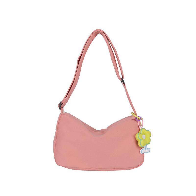 Chic Korean Nylon Crossbody Bag Stylish Small Shoulder Bag For Girls Trendy Design